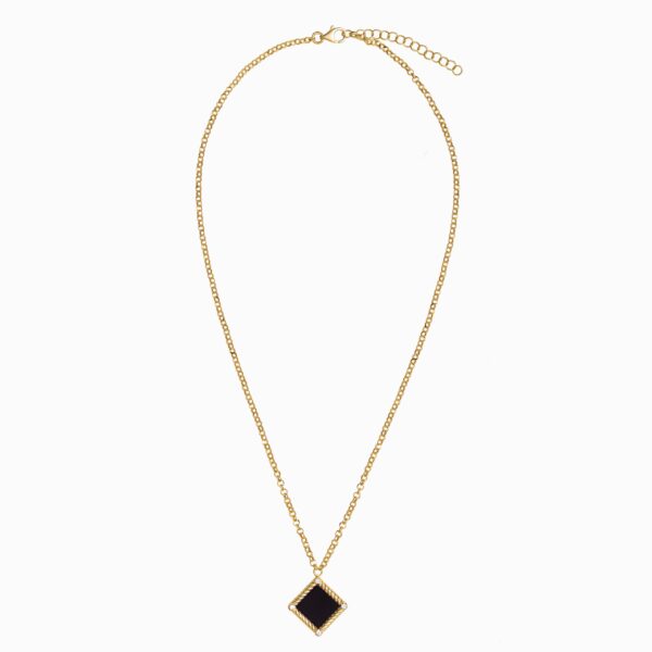 Collana Olympia con diamanti lab-grown e smalto