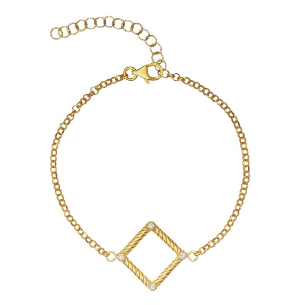 Olympia Bracelet with lab-grown diamonds and enamel - Image 2