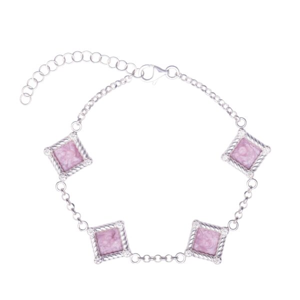 Olympia bracelet with lab-grown diamonds and enamel