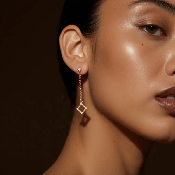 Dyana Earrings with lab-grown diamonds - Obrázek 3