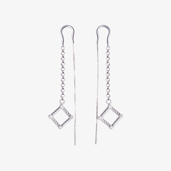 Dyana drop Earrings with lab-grown diamonds - immagine 2