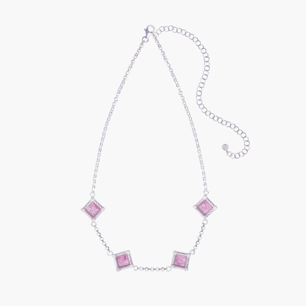 Olympia Mini Choker Necklace with lab-grown diamonds, and enamel - Image 3
