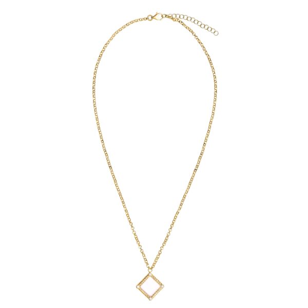 Olympia Necklace with  lab-grown diamonds and enamel