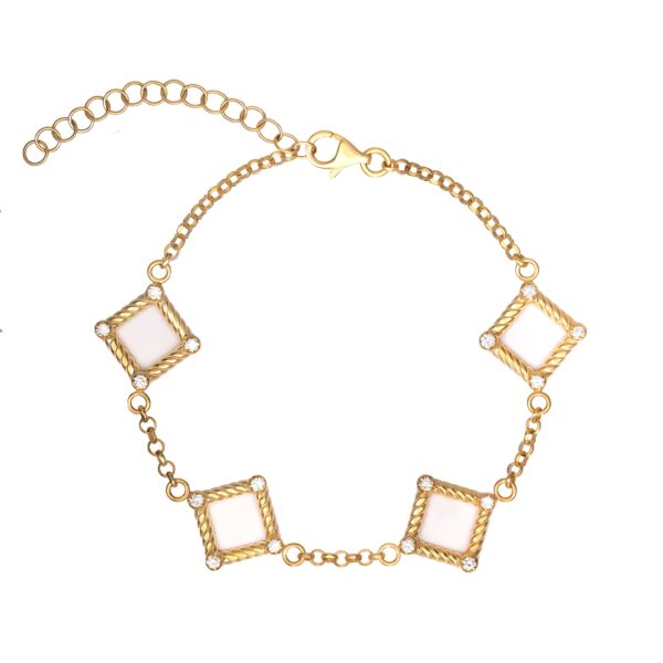 Olympia Bracelet with lab-grown diamonds and enamel - Image 2