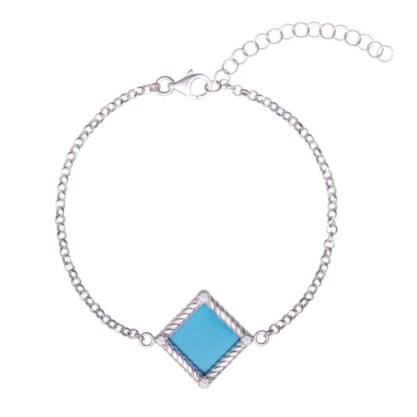 Bracciale Olympia con diamanti lab-grown e smalto