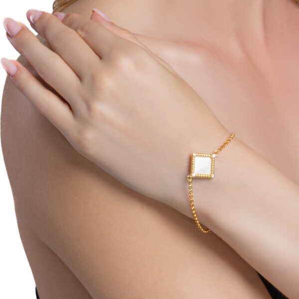 Olympia Bracelet with lab-grown diamonds and enamel - Image 3