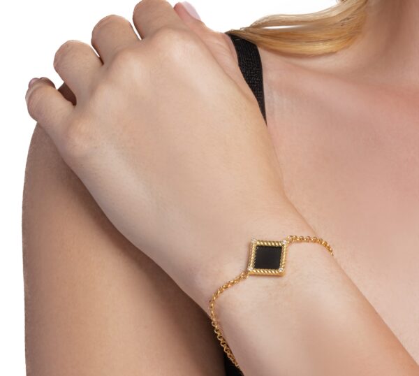Olympia Bracelet with  lab-grown diamonds and enamel - immagine 2
