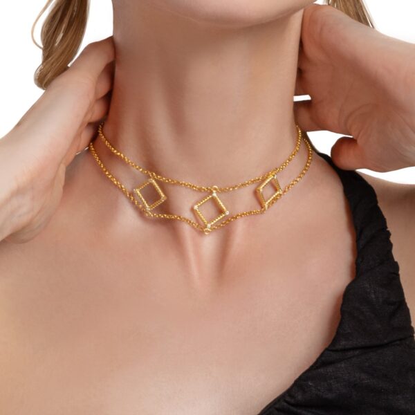 Dyana Choker Necklace with lab-grown diamonds
