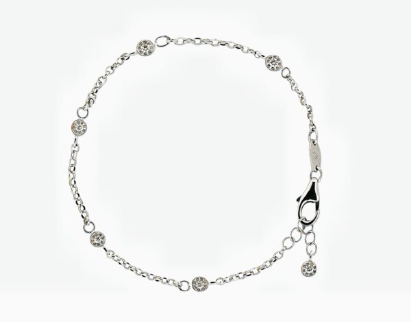 Eden Bracelet in Rhodium-Plated Silver with Lab-Grown Diamonds - Image 2