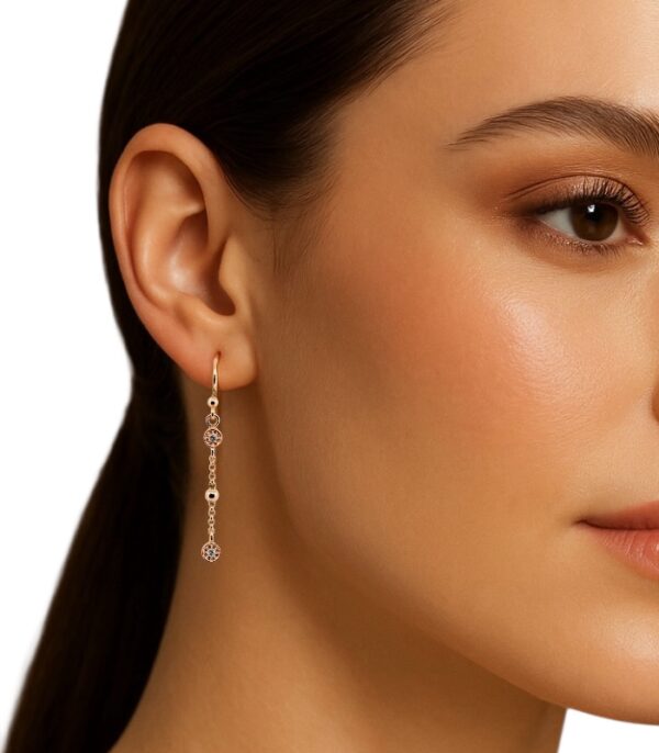 Orecchini a pendente Linda con diamanti Lab-grown